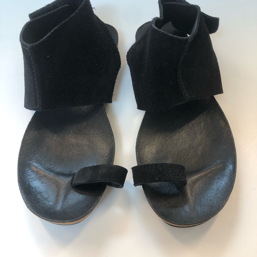 Pedro Garcia Black suede Vania sandal euro  size 39